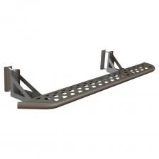 Силовые пороги STC предназначены для защиты кузова внедорожника как в городе, так и на бездорожье Пороги легко выдерживают подъем хай-джеком. Забраться в салон внедорожника на больших колесах благодаря порогам STC легко и просто, а прекрасно зарекомендовавшая себя накладка на порог не задерживает на себе грязь. Конструкция порогов STC крайне прочна и долговечна, пороги рассчитаны на эксплуатацию в тяжелых условиях – они изготовлены из цельной стальной трубы без применения сварки. Пороги крепятся к раме с помощью кронштейнов. Их стильная и эффектная наружность удачно подчеркивает брутальный облик внедорожника! Черное порошковое покрытие защищает от коррозии в любых условиях эксплуатации и не боится самых агрессивных реагентов. Весь силовой обвес STC рассчитан на эксплуатацию в тяжелых условиях, сертифицирован для использования в Российской Федерации; при установке никаких доработок автомобиля не требует. Внимание! Внешний вид товара может отличаться от изображений, представленных на сайте. Несовпадение внешнего вида и комплектности реального товара с изображением и описанием на сайте не является показателем ненадлежащего качества товара!