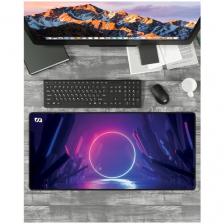 Игровой коврик 800 х 400 мм RSQ Gaming XL "Portal", прошитые края, нескользящая основа