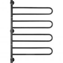 Energy U G4 ECO RAL 9005 - электрический полотенцесушитель черного матового цвета с четырьмя U-образными поворотными греющими секциями низкого энергопотребления - 15 Вт на секцию. Изготовлен из высококачественной пищевой нержавеющей стали.Полотенцесушитель оснащен терморегулятором ECO, позволяющим регулировать температуру нагрева в пределах 30-60°С с шагом 5°С, а также время нагрева (2-4-6-8 часов либо постоянный нагрев). Регулятор оснащен информационным дисплеем, на котором отображаются уровень температуры и выбранный режим работы, и имеет простое интуитивно понятное управление.Нагревательный элемент прибора - греющий кабель в изоляции из кремнийсодержащей резины. Может быть подключен как скрытым, так и наружным способом. Подключение производится через нижнюю стойку.Полотенцесушитель экономичен в эксплуатации и сопоставим по энергозатратам с электрической лампочкой. Нагрев до рабочей температуры за 5-10 минут.Имеет II класс электрической защиты и степень защиты от влаги IP 44, не нуждается в заземлении и подходит для установки в помещениях с повышенной влажностью.Поверхность изделия окрашена по технологии цветного порошкового напыления - достоинства этой технологии в том, что получаемые изделия прочны, долговечны и экологичны.Производство: КНР.