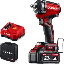 Бесщеточный ударный гайковерт ЗУБР системы LMS с максимальным крутящим моментом 350 Нм предназначен для фиксации резьбовых соединений размером до М18. Ударная функция с тангенциальным направлением удара обеспечивает эффективное заворачивание без реактивного момента на кисть оператора. Комплектация с аккумулятором большой емкости позволяет работать дольше на одном заряде.Применяется для закручивания/откручивания крепежных элементов при сборке/разборке металлических конструкций, снятии/установке колес автомобиля и т.д. при установке соответствующего расходного инструмента. Универсальный патрон с квадратным хвостовиком 1/2'' и внутренним HEX 1/4'' позволяет устанавливать стандартный сменный инструмент без переходниковЕдиная аккумуляторная система LMS для 500+ инструментовБесщеточный BRUSHLESS двигатель обладает рядом преимуществ по сравнению с щеточным двигателем: - высокий крутящий момент, - повышенная надежность ввиду отсутствия искрения, трения и трущихся деталей, низкое энергопотребление (до 4 раз дольше работа на одном заряде батареи),Импульсное приложение крутящего момента позволяет заворачивать крепеж большого диаметра и отворачивать приржавевшие метизыРежим откручивания с автоматической остановкой после срыва крепежа позволяет не терять крепежные элементыЭлектронный тормоз двигателя для исключения выбега при остановкеПодсветка рабочего места способствует дополнительному удобству при работе в условиях недостаточного освещенияСкоба для крепления на поясе, устанавливаемая