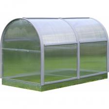 Парник ТМК Удача 1 м х 2 м х высота 1.3 м, с оцинкованной грядкой, поликарбонат 3,7 мм 348-242