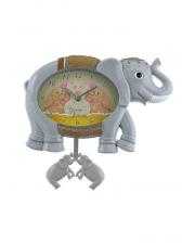 Часы настенные интерьерные детские "Слон", дискретный ход, с маятником, 24.5 х 36 х 5.5 см