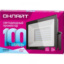 Светодиодный прожектор ОНЛАЙТ 61 947 OFL-100-4K-BL-IP65-LED, цена за 1 шт.