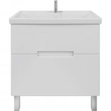 Представляем Вам стильную и функциональную тумбу для ванной комнаты - Ruvann. Эта модель станет идеальным дополнением к любому интерьеру и обеспечит комфорт и порядок в ванной комнате. Прочный материал: Тумба изготовлена из высококачественных материалов, которые обеспечивают долгий срок службы и устойчивость к воздействию влаги. Универсальность: Тумба Ruvann прекрасно подойдет для хранения различных предметов в ванной комнате - от косметики до полотенец. Эргономичный дизайн: Тумба имеет удобные ящики для хранения с плавным закрыванием благодаря доводчикам. Современный стиль: Дизайн тумбы выполнен в современном стиле, что позволяет ей гармонично сочетаться с любой ванной комнатой. Простая установка: Тумба легко устанавливается на полу и дополнительно крепится к стене благодаря специальным креплениям, входящим в комплект поставки. Раковина входит в комплект. Тумба для ванной комнаты Ruvann - это не только стильный и функциональный элемент интерьера, но и надежное решение для хранения вещей в ванной.