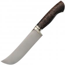 Нож Пчак, сталь D2, рукоять темная карельская береза