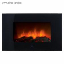 Электрокамин Electrolux EFP/W-1200URLS, 2000 Вт, 2 режима, пульт ДУ, чёрный