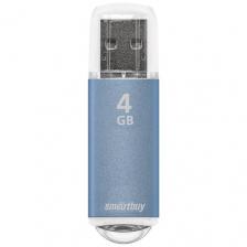 Флешка SmartBuy V-Cut USB 2.0 4 ГБ, 1 шт., синий