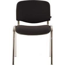 Стул для персонала и посетителей Iso CF-001, хромированный каркас, ткань черная С-11 BRABIX 531419