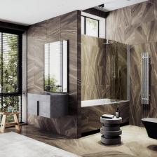 Стеклянные шторки для ванны - это выбор тех, кто заботится о своем здоровье и комфорте. Они защищают от вредных бактерий и грибков, которые могут находиться в воде. Это идеальное решение для тех, кто ценит стиль и функциональность. Стеклянная перегородка для ванны выполнена из высококачественного закаленного стекла толщиной 6 мм, которое не только отличается прочностью, долговечностью и устойчивостью к внешним воздействиям, но и обеспечивает надежную защиту от брызг воды. Ширма для ванны легко устанавливается и удобна в использовании благодаря алюминиевому профилю и поворотному механизму. Вы можете выбрать наиболее подходящий под ваш дизайн вариант сочетания цветов шторки и профиля. Стеклянная шторка на ванну обладает привлекательным внешним видом и может стать ярким акцентом в интерьере. Ее прозрачность и блеск позволяют создать эффект легкости, ощущение чистоты и порядка в ванной комнате, а также подчеркивает стиль и изысканность. Монтаж осуществляется с помощью алюминиевого профиля, что обеспечивает надежность крепления и безопасность использования стеклянной перегородки для ванной. Также, шторка оснащена специальным уплотнителем, который предотвращает попадание воды на пол ванной комнаты, а также поворотным механизмом, что облегчает уход за сантехникой и делает использование ширмы максимально комфортным.