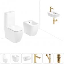 Комплексное предложение по специальной цене, включающее все необходимое для обустройства санузла / ванной комнаты. ГОТОВОЕ РЕШЕНИЕ ДЛЯ ТУАЛЕТНОЙ КОМНАТЫ Как правило, унитаз и биде устанавливаются рядом как по функциональным соображениям, так и для экономии места. Санитарный фарфор Lavinia Boho имеет более твердую и гладкую поверхность, нежели сантехнический фаянс. Система антивсплеск увеличивает гигиеничность использования изделия и делает уборку более быстрой и простой. Компактная подвесная раковина Lavinia Boho One (370 х 245 х 100) — оптимально подходит для небольших ванных комнат или гостевых санузлов. Дизайнерская сантехника изготовлена в едином стиле: изделия прекрасно дополняют друг друга и формируют органичный тандем с латунными сифонами, донными клапанами, выпусками, угловыми вентилями и элегантными аксессуарами.  