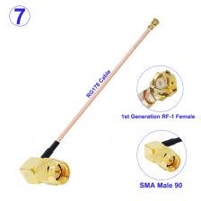 10 шт./лот SMA штекер/гнездо к U.fl IPX-1 гнездовой разъем RG178 SMA к IPX-1 RF кабель косичка перемычка для Wi-Fi маршрутизатора GPS антенна