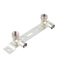 Планка монтажная VALTEC (VTm.224.N.001604) с двумя водорозетками 16(пресс) х 1/2 ВР(г)