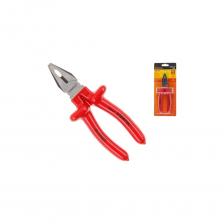 Комбинированные диэлектрические плоскогубцы STARTUL Profi 180 мм ST3060-180 предназначены для выполнения электромонтажных работ под напряжением до 1000 В. Рабочая часть выполнена из качественной хромованадиевой стали, что обеспечивает прочность и долговечность. Никелированное покрытие защищает инструмент от коррозии. Рукоятки выполнены из двухслойной диэлектрической пластизоли и имеют защитные выступы, препятствующие контакту руки с объектом, находящимся под напряжением. Инструмент соответствует электротехническим нормам безопасности Германского союза электротехников - VDE (Veiband Deutscher Electrotechniker).