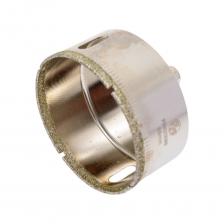 Алмазная коронка по стеклу и керамической плитке Коронка алмазная без направляющего сверла по стеклу и керамической плитке 65 мм РЕЗОЛЮКС 63065