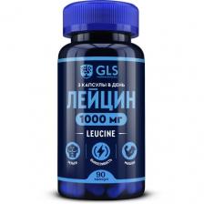Лейцин 1000 мг, спортивное питание / аминокислота для роста мышц и выносливости, 90 капсул