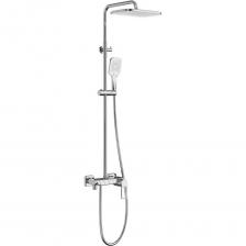 Душевая система TOKITO TOK-RAI-1019: Японское качество и современный комфорт для вашей ванной. Душевая стойка TOKITO TOK-RAI-1019 с тропическим душем превратит обычное мытье в настоящее удовольствие! Особенности душевой системы TOKITO TOK-RAI-1019: Тропический душ: Просторная верхняя лейка создает расслабляющий эффект теплого дождя, окутывая все тело потоками воды. Многофункциональная ручная лейка: Идеальна для направленного массажа и мытья отдельных участков тела. Удобный смеситель: Легко регулируйте напор и температуру воды одним движением руки. Переключение режимов: Удобные клавиши позволяют быстро менять режимы между верхним и ручным душем. Японское качество: Изготовлена из высокопрочной латуни с долговечным хромированным покрытием. Преимущества выбора душевого комплекта TOKITO TOK-RAI-1019: Экономия воды: Встроенный аэратор уменьшает расход воды без потери напора. Универсальный монтаж: Подходит для большинства стандартных душевых кабин и ванн. Долговечность: Надежный картридж обеспечивает плавную работу и длительный срок службы. Обновите вашу ванную комнату с душевой системой TOKITO TOK-RAI-1019 и наслаждайтесь комфортом японского качества каждый день! Создайте атмосферу домашнего SPA с этой стильной и функциональной душевой стойкой – ваш личный источник релаксации и бодрости! Выберите душевую систему TOKITO TOK-RAI-1019 – и превратите ваш ежедневный душ в роскошный ритуал!