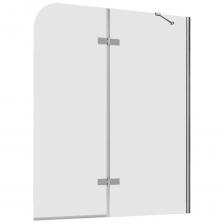 Шторка на ванну распашная 120х140х0,6 см профиль хром Abber Ewiges Wasser (AG51120)