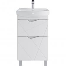 Тумба напольная SanStar Линни 50 Без раковины для ванной комнаты белая производится на российском заводе, оснащенном высокотехнологичным европейским оборудованием под брендом SanStar. Под контролем отдела качества, с соблюдением ТУ и ГОСТ. Товар относится к серии Практик, отличительной особенностью которой являются оптимальное соотношение качества и цены. А линейка мебели Линни, выполненная в современном стиле, внесет в Вашу ванную комнату неповторимый дизайн и обновление. Для изготовления корпуса используется влагостойкий ЛДСП - покрытие матовое, фасад изготавливается из МДФ . Для покрытия фасада изделия используется высококачественная глянцевая пленка увеличенной толщины. Фурнитура - хром. Два выдвижных ящика с шариковыми направляющими без доводчиков. В комплект входят тумба, 3 ножки (2 передние хром, 1 задняя пластик), крепление к стене, фурнитура, паспорт. Товар доставляется в предварительно собранном виде, состоит из 1 места, надежно упакованного в пятислойный гофрированный картон. Раковина приобретается отдельно. Подойдет раковина Клермонт 50. Страна производства тумбы Россия, гарантия 3 года, сертификат безопасности ТР ТС 025 RU Д-RU.АЖ.47.В.03010/18, код ТН ВЭД 9403509009. Размеры изделия могут отличаться +/-1 см в связи со спецификой производства. Пожалуйста, учитывайте это при подборе.