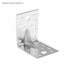 Уголок крепежный усиленный ТУНДРА krep, 70x70x55x2 мм