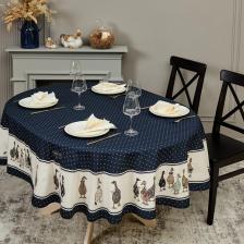 Скатерть овальная Santalino Family Farm 190х220см