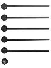 Полотенцесушитель электрический Wonzon & Woghand Munchen WW-A355-MB С ВНУТРЕННЕЙ ЧАСТЬЮ, черный матовый