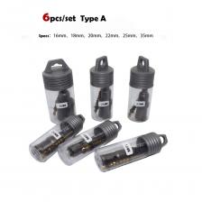 6 шт./10 шт./компл. 16-65 мм сверлильная головка для металла TCT кольцевая пила твердосплавная металлическая пластина из нержавеющей стали толстая пластина кольцевое сверло резак