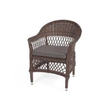 Плетеный стул из искусственного ротанга, цвет коричневый 4SIS Сицилия YH-C1620W brown
