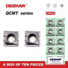 DESKAR 100% оригинал QCMT 050204 / 060204 QCMT 070304 QCMT 080304 QCMT10T304 CM LF6018S Лезвие U-сверла Твердосплавные вставки Лезвие токарного станка с ЧПУ