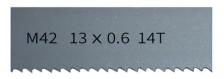 Dekoly Набор из 3 пильных полотен по металлу, биметаллические M42, размеры 1140 x 13 x 0,65 мм 6 14 10/14 8/12 Полотна ленточной пилы TPI 1140 мм