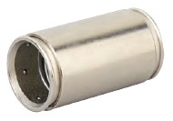 внешний ф 20 мм DKC / ДКС Муфта соединительная труба-труба, ф20мм, IP66/IP67, никелированная латунь [6110-20N]