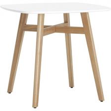 Стол обеденный Stool Group Target 80*80 белый ножки массив бука УТ000005563 (квадратная столешница, 4 ножки)
