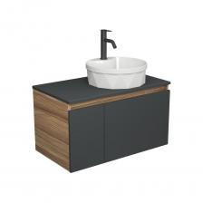 Тумба под раковину Bau Dream Blackwood 80 - современное и оригинальное решение для оснащения ванной комнаты. Матовая столешница с поверхностью Soft-touch, что позволяет ей вписаться в любой интерьер современной ванной. Отверстие под смеситель можно разместить в любом удобном для вас месте с помощью мебельной фрезы 3,5 см. Смеситель для умывальника Dream Black, черный предназначен для подачи горячей и холодной воды в ванных помещениях. Модель оснащена керамическим картриджем, обеспечивающим плавный ход рычага смесителя, контроль и точность при выборе напора и температуры воды. Изделие выполнено из нержавеющей стали, отличающейся прочностью, долговечностью и устойчивостью к перепадам температур. Подходит для всех накладных раковин на столешницу брендов WELTWASSER, Grossman, Gappo, Ceramica Nova, Gid, Teymi, CeramaLux, IDDIS, Laguraty, Kirovit, Azario и других.