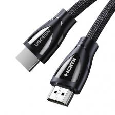 Кабель UGREEN HD140 HDMI 2.1 Male To Male Cable 8K Braided Cable. Длина: 1,5м, черный 80402