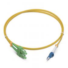LC-SC Cabeus Шнур оптический duplex SC/APC-LC/UPC 9/125 sm 1,5м LSZH [FOP(d)-9-SC/APC-LC/UPC-1,5m]