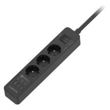 Удлинитель Harper UCH-340 Black QC3.0