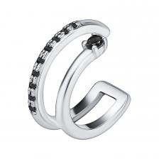 Серебряная серьга со шпинелью