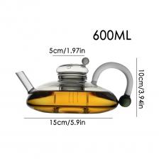 Стеклянный чайник 600 мл