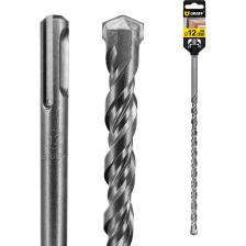 Сверло (бур) по бетону 12x290x350 мм GRAFF для перфоратора SDS plus. Вакуумная пайка наконечника из первичного карбида вольфрама позволяет сверлам по бетону GRAFF выдерживать большие нагрузки и справляться с максимально сложными задачами. Точно отцентрированная напайка позволяет получать максимально ровные отверстия в бетоне без вибраций при сверлении. Двойная канавка для еще лучшего отвода пыли, что увеличивает ресурс сверла. Твердосплавный наконечник за счет этого подвержен меньшим термическим нагрузкам. Диаметр сверла - 12 мм, рабочая длина - 290 мм, общая длина - 350 мм. Применяется для сверления отверстий в следующих материалах: - легко армированный бетон, не армированный бетон, кирпичная кладка, искусственный и природный камень. Следует избегать перегрева, заклинивания и бокового давления на сверло.