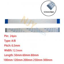 24-контактный плоский гибкий кабель FFC FPC AWM 20624 80C 60V VW-1 типа B с шагом 0,5 мм 60/100/150/200/250/300/400 мм