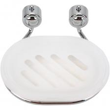 Подвесная мыльница Рыжий кот хромированный металл, пластик, крепление: шуруп B0922 002483