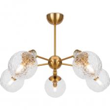 Люстра Freya Mellow FR5264PL-05BS. Кол-во ламп: 5. Цоколь ламп: E14. Мощность лампочки: 40W. Основной цвет арматуры: Латунь. Материал арматуры: Металл.