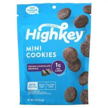 HighKey Mini Cookies двойной шоколадный брауни 56 6 г (2 унции)