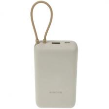 Внешний аккумулятор Xiaomi Power Bank, 20000 mAh, 33W, встроенный кабель, Tan GL (BHR8851GL)