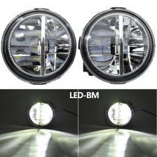 2 шт. светодиодные противотуманные фары для Nissan Tiida Latio 2005 2006 2007 2008, противотуманные фары, светодиодные галогенные противотуманные фары