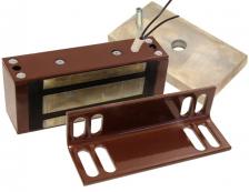 Замок Олевс М1-300 коричневый, 300кг удержания, 12 В/0,33 А, уголок в комплекте