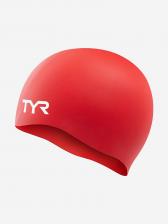 Шапочка для плавания TYR Wrinkle Free Silicone Cap, Красный