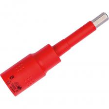 Головка 1/2 диэлектрическая с удлинённой битой hex 8мм, Ceta Form GC28S-H08L используется как сменная насадка для различного ручного и механического инструмента в процессе работы с резьбовыми соединениями. Благодаря изолированному покрытию инструментом можно работать даже под напряжением до 1000 В. В отличие от стандартных бит, объединение торцевой головки и биты в одном корпусе обеспечивает высокие характеристики эксплуатации, а также жесткость конструкции. Стандарты: 1000V EN 60900 VDE 0682 Teil 201Внимание! Инструмент может отличаться своими характеристиками от ознакомительного изображения модели.