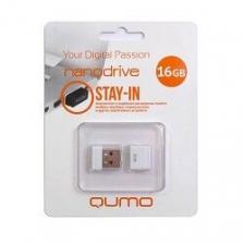 Qumo USB 2.0 16GB NANO [] White [QM16GUD-NANO-W]