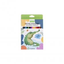 Карандаши цветные HATBER ECO 18 цветов ZOO заточенные 084392