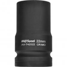 Ударная головка Головка ударная четырехгранная-футорка (22 мм; 1DR) AV Steel AV-742522